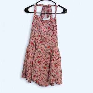 Hollister Floral Pink Halter Dress